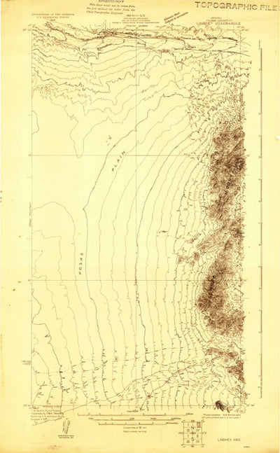 United States Geological Survey Bouse, AZ (1927, 48000-Scale) digital map