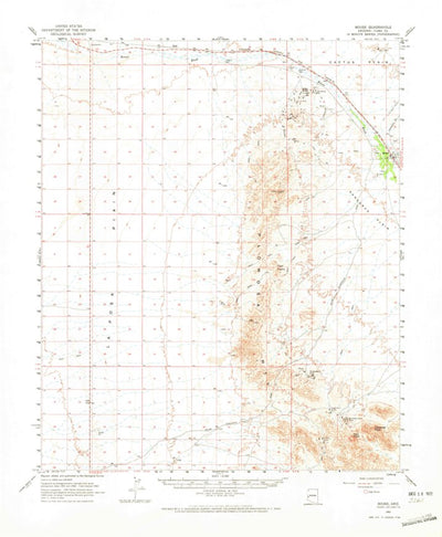 United States Geological Survey Bouse, AZ (1962, 62500-Scale) digital map