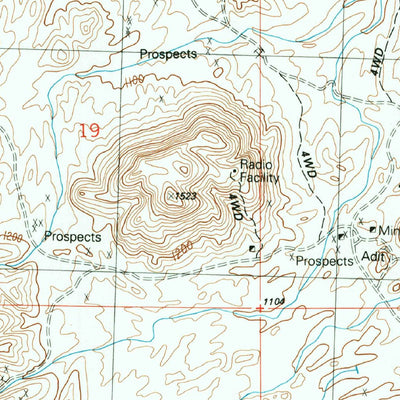 United States Geological Survey Bouse, AZ (1990, 24000-Scale) digital map