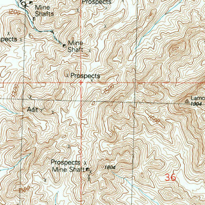 United States Geological Survey Bouse, AZ (1990, 24000-Scale) digital map