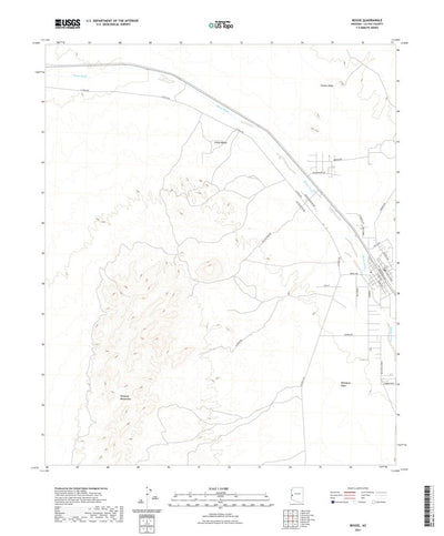 United States Geological Survey Bouse, AZ (2021, 24000-Scale) digital map