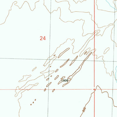United States Geological Survey Bouse NW, AZ (1990, 24000-Scale) digital map