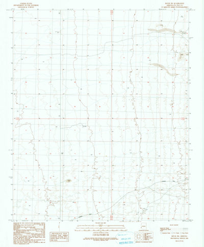 United States Geological Survey Bouse SW, AZ (1990, 24000-Scale) digital map