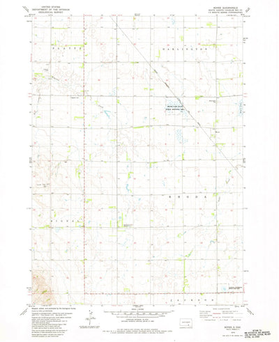 United States Geological Survey Bovee, SD (1979, 24000-Scale) digital map
