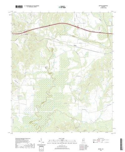 United States Geological Survey Bovina, MS (2020, 24000-Scale) digital map