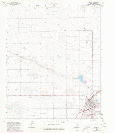 United States Geological Survey Bovina, TX (1965, 24000-Scale) digital map