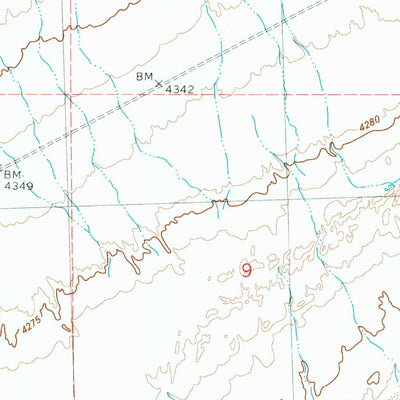 United States Geological Survey Bovine, UT (1983, 24000-Scale) digital map