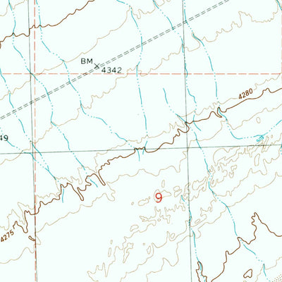 United States Geological Survey Bovine, UT (1991, 24000-Scale) digital map