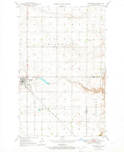 United States Geological Survey Bowbells, ND (1947, 24000-Scale) digital map