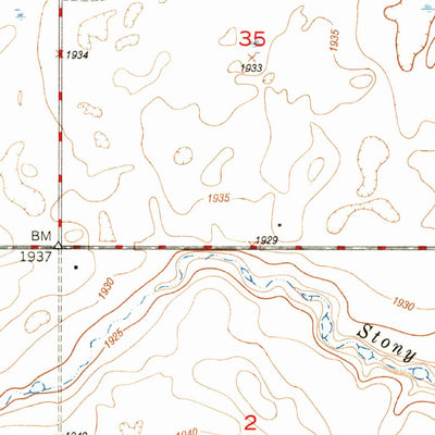 United States Geological Survey Bowbells, ND (1947, 24000-Scale) digital map