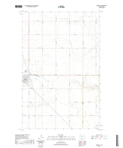 United States Geological Survey Bowbells, ND (2020, 24000-Scale) digital map