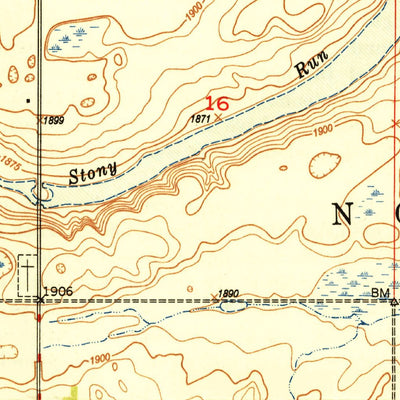 United States Geological Survey Bowbells NW, ND (1949, 24000-Scale) digital map