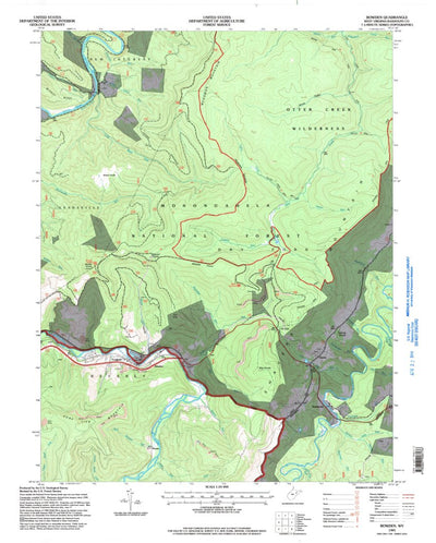 United States Geological Survey Bowden, WV (1995, 24000-Scale) digital map