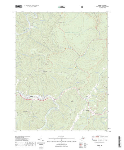 United States Geological Survey Bowden, WV (2023, 24000-Scale) digital map