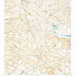 United States Geological Survey Bowdens Pond, GA (1950, 24000-Scale) digital map