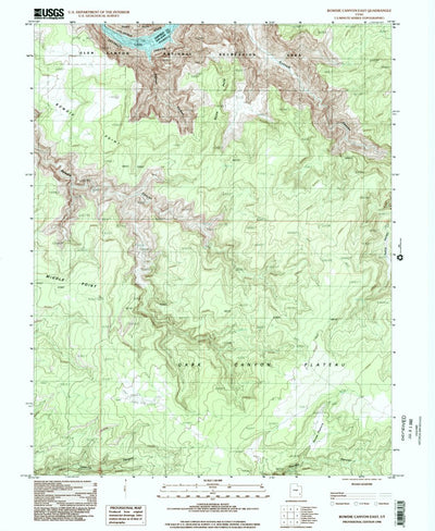 United States Geological Survey Bowdie Canyon East, UT (1996, 24000-Scale) digital map