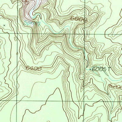 United States Geological Survey Bowdie Canyon East, UT (1996, 24000-Scale) digital map