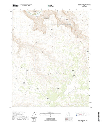 United States Geological Survey Bowdie Canyon East, UT (2020, 24000-Scale) digital map