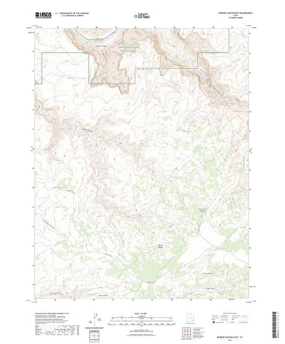 United States Geological Survey Bowdie Canyon East, UT (2023, 24000-Scale) digital map