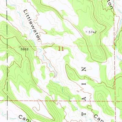 United States Geological Survey Bowdish Canyon, CO (1979, 24000-Scale) digital map