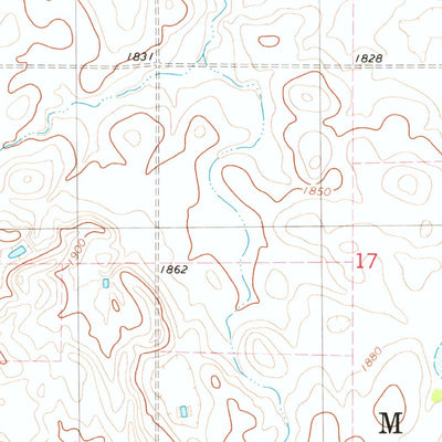 United States Geological Survey Bowdle-Hosmer Lake, SD (1978, 24000-Scale) digital map