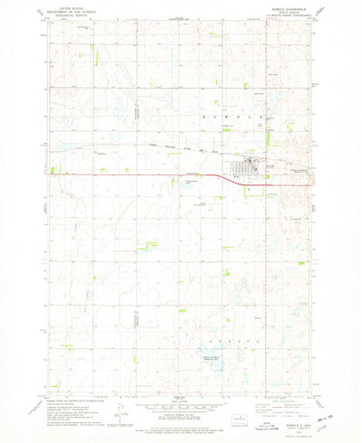United States Geological Survey Bowdle, SD (1974, 24000-Scale) digital map
