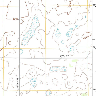 United States Geological Survey Bowdle, SD (2012, 24000-Scale) digital map