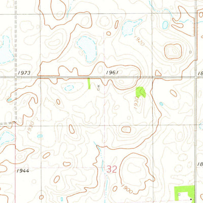 United States Geological Survey Bowdle SE, SD (1974, 24000-Scale) digital map