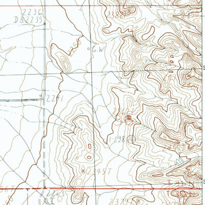 United States Geological Survey Bowdoin, MT (1984, 24000-Scale) digital map