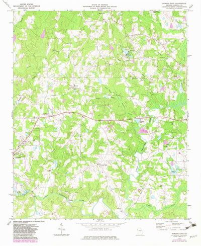 United States Geological Survey Bowdon East, GA (1973, 24000-Scale) digital map