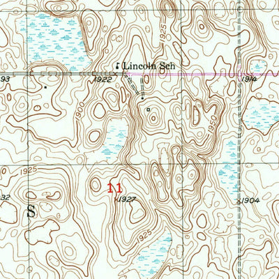 United States Geological Survey Bowdon, ND (1951, 24000-Scale) digital map