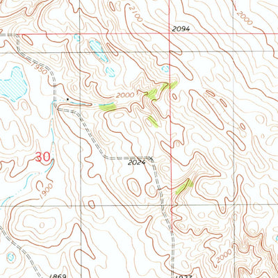 United States Geological Survey Bowdon SE, ND (1978, 24000-Scale) digital map