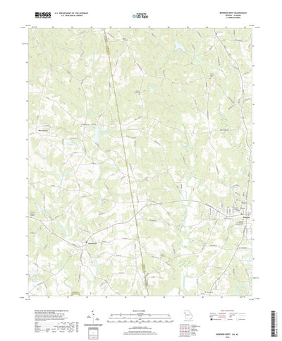 United States Geological Survey Bowdon West, GA (2020, 24000-Scale) digital map