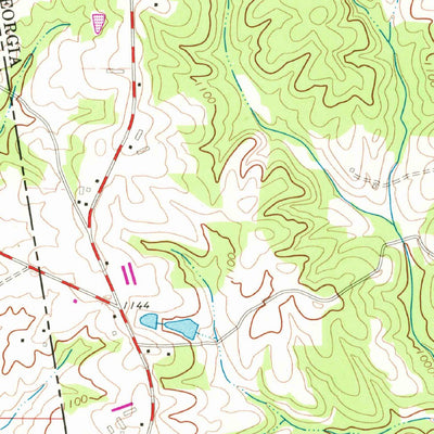 United States Geological Survey Bowdon West, GA-AL (1966, 24000-Scale) digital map