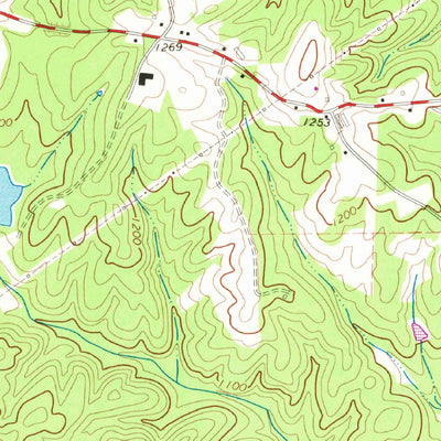 United States Geological Survey Bowdon West, GA-AL (1966, 24000-Scale) digital map