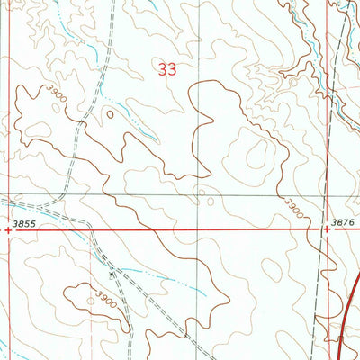 United States Geological Survey Bowen Flat, WY (1981, 24000-Scale) digital map