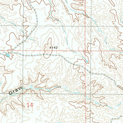 United States Geological Survey Bowen Flat, WY (1981, 24000-Scale) digital map