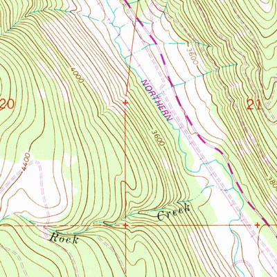 United States Geological Survey Bowen Lake, MT (1963, 24000-Scale) digital map