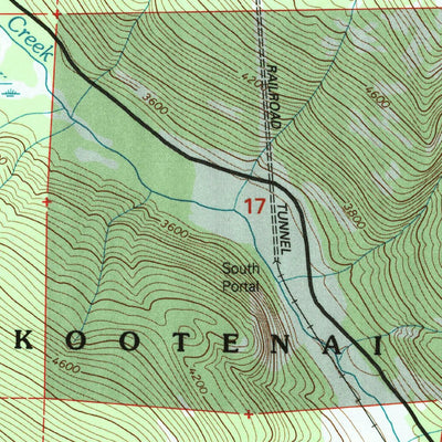 United States Geological Survey Bowen Lake, MT (1997, 24000-Scale) digital map