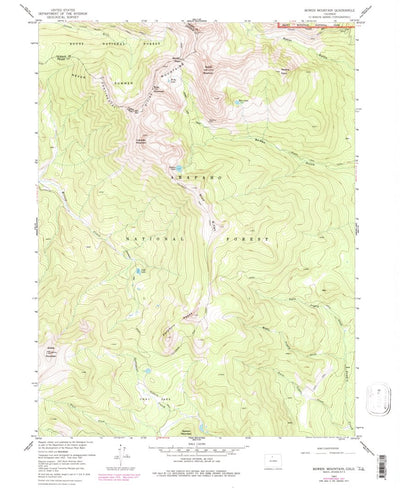 United States Geological Survey Bowen Mountain, CO (1957, 24000-Scale) digital map
