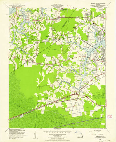 United States Geological Survey Bowers Hill, VA (1955, 24000-Scale) digital map