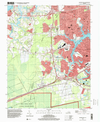 United States Geological Survey Bowers Hill, VA (1994, 24000-Scale) digital map