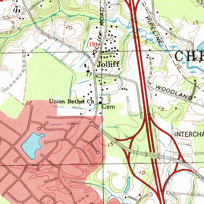 United States Geological Survey Bowers Hill, VA (1994, 24000-Scale) digital map