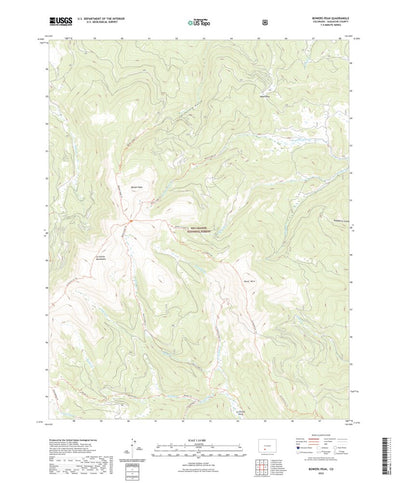 United States Geological Survey Bowers Peak, CO (2022, 24000-Scale) digital map