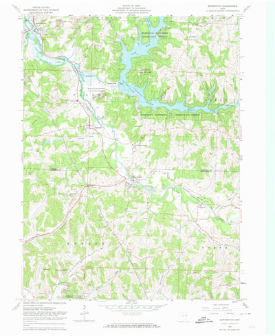 United States Geological Survey Bowerston, OH (1961, 24000-Scale) digital map