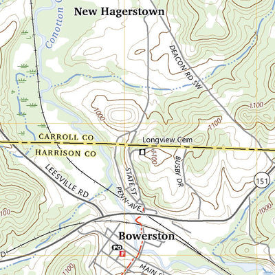 United States Geological Survey Bowerston, OH (2023, 24000-Scale) digital map
