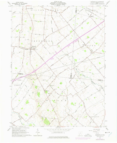 United States Geological Survey Bowersville, OH (1961, 24000-Scale) digital map