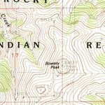 United States Geological Survey Bowery Peak, MT (1984, 24000-Scale) digital map