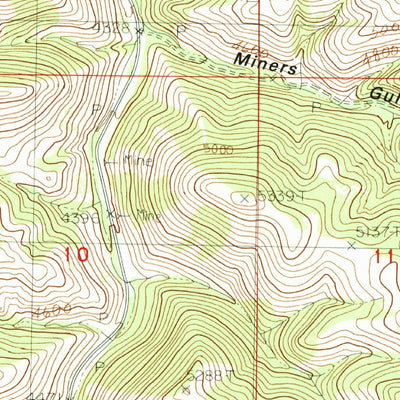 United States Geological Survey Bowery Peak, MT (1984, 24000-Scale) digital map