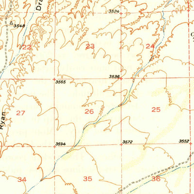 United States Geological Survey Bowie, AZ (1950, 62500-Scale) digital map